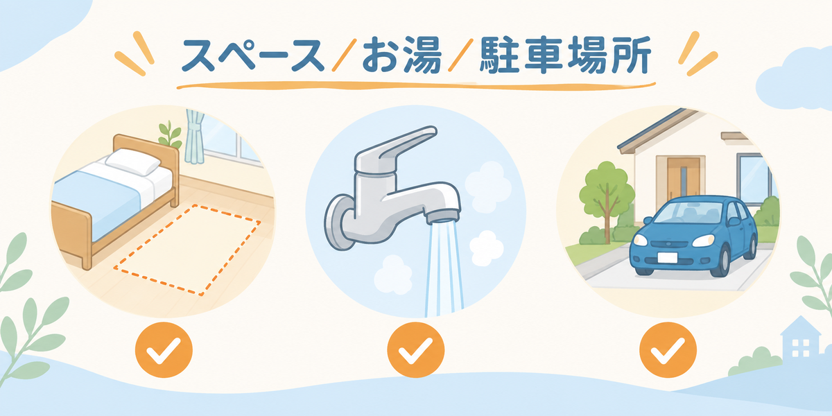 初回の流れと、家族が準備すること