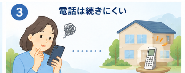 家族の電話での声かけは続きにくい