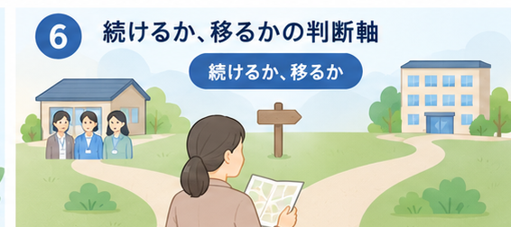 続けるか複数体制・併設型へ移るかの判断軸